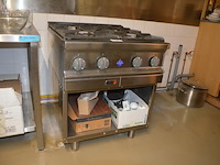 Inox gasfornuis fagor met 4 gasbranders - afbeelding 1 van  8