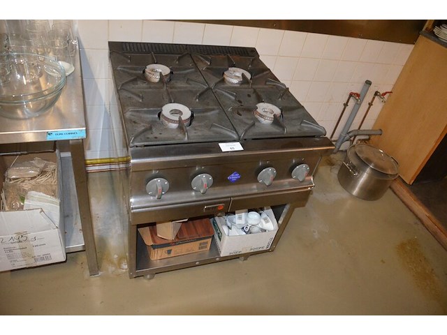 Inox gasfornuis fagor met 4 gasbranders - afbeelding 2 van  8