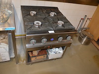 Inox gasfornuis fagor met 4 gasbranders - afbeelding 2 van  8