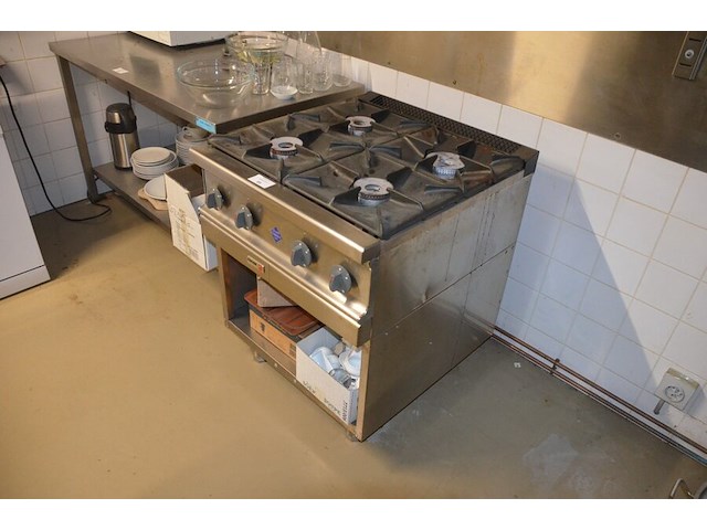 Inox gasfornuis fagor met 4 gasbranders - afbeelding 3 van  8