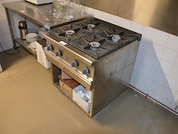 Inox gasfornuis fagor met 4 gasbranders - afbeelding 3 van  8