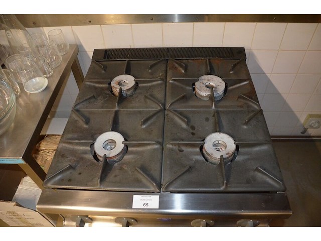 Inox gasfornuis fagor met 4 gasbranders - afbeelding 4 van  8