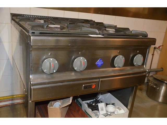 Inox gasfornuis fagor met 4 gasbranders - afbeelding 7 van  8