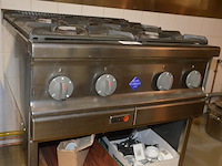 Inox gasfornuis fagor met 4 gasbranders - afbeelding 7 van  8