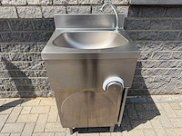 Inox met kniebediening - spoeltafel - afbeelding 1 van  3