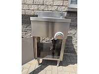 Inox met kniebediening - spoeltafel - afbeelding 2 van  3