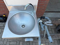 Inox met kniebediening - spoeltafel - afbeelding 2 van  2