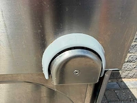 Inox met kniebediening - spoeltafel - afbeelding 3 van  3