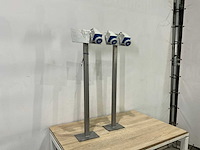Inox paal met stopcontact (2x) - afbeelding 4 van  5