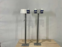 Inox paal met stopcontact (2x) - afbeelding 3 van  6