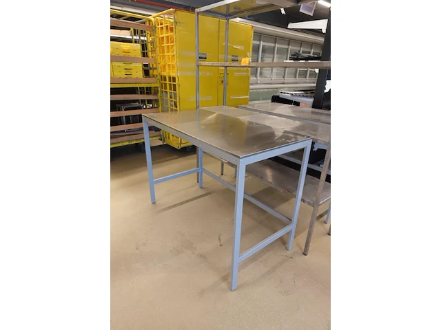 Inox rek + 2x tafel - afbeelding 4 van  6