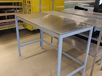 Inox rek + 2x tafel - afbeelding 4 van  6