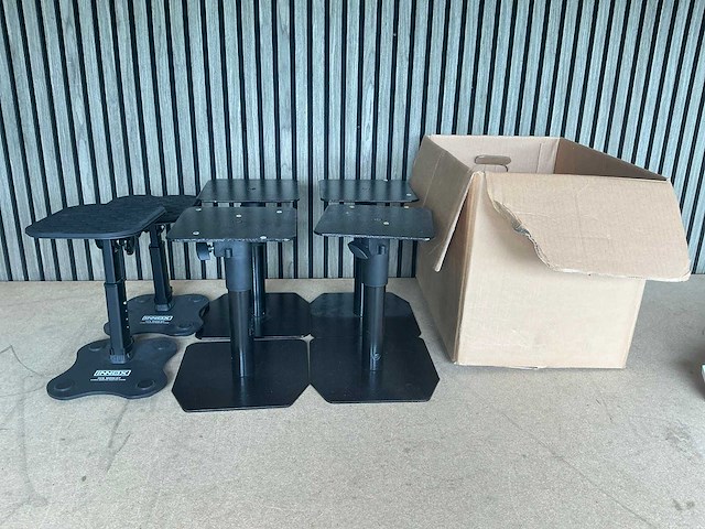 Inox speakerstands (6x) - afbeelding 1 van  5