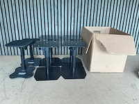 Inox speakerstands (6x) - afbeelding 1 van  5