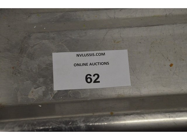 Inox spoelbak met mengkraan afm. 140x70 - afbeelding 5 van  5