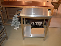 Inox tafeltje afm. 70x50x85 - afbeelding 1 van  5