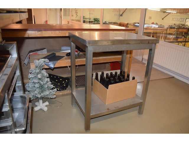 Inox tafeltje afm. 70x50x85 - afbeelding 2 van  5