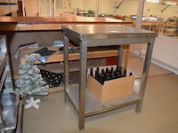 Inox tafeltje afm. 70x50x85 - afbeelding 2 van  5