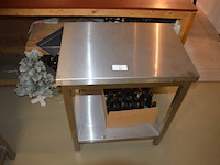 Inox tafeltje afm. 70x50x85 - afbeelding 3 van  5