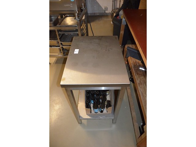 Inox tafeltje afm. 70x50x85 - afbeelding 4 van  5