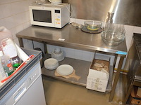 Inox werktafel afm. 140x70 - afbeelding 1 van  5