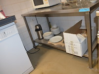 Inox werktafel afm. 140x70 - afbeelding 2 van  5