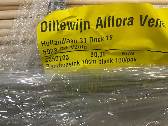 Inpakpaier, folie, tasjes, bamboestokken (3x) - afbeelding 8 van  16