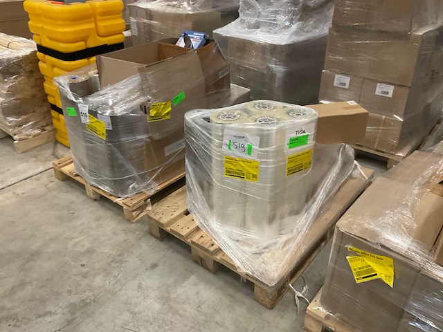 Inpakpapier, folie, lint, lijmpistool (2x) - afbeelding 3 van  10