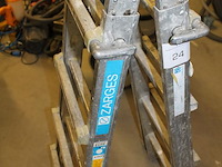 Inschuifbare ladder zarges z600 met 4 x 4 treden. - afbeelding 3 van  3