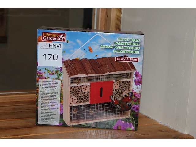 Insectenhotel. 30 x 10 x 28 cm. - afbeelding 1 van  2