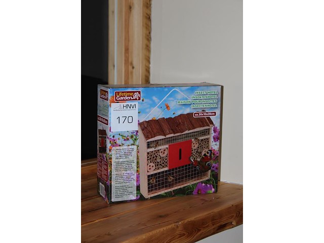 Insectenhotel. 30 x 10 x 28 cm. - afbeelding 2 van  2