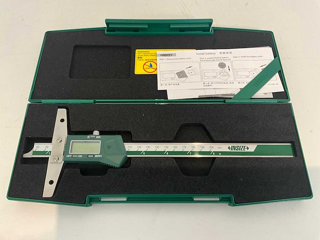 Insize 1147-200 digitale dieptemeter - afbeelding 1 van  5