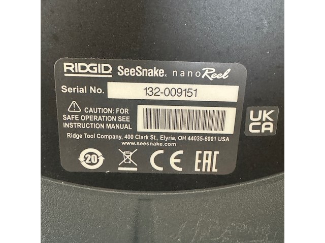 Inspectiecamera, ridgid, seesnake nanoreel - afbeelding 4 van  4