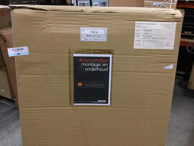 Instamat - nera - radiator 148x60 cm - afbeelding 4 van  5