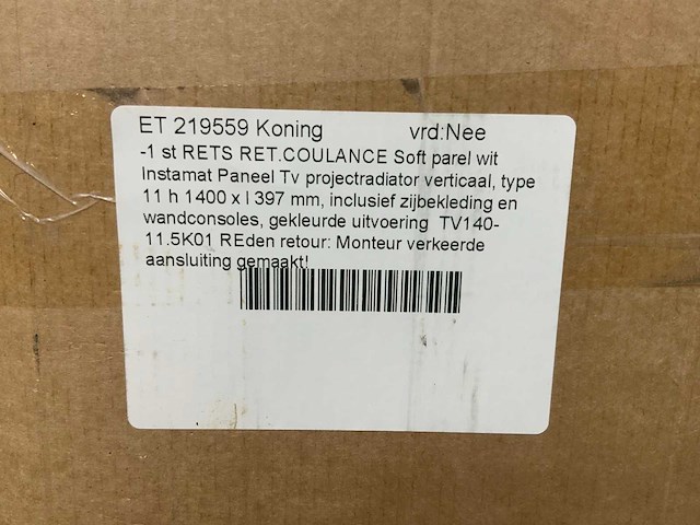 Instamat - tvn11 - designradiator 140 x 40 cm - afbeelding 3 van  3