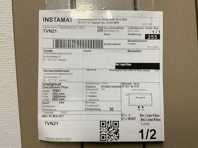 Instamat - tvn21 - radiator 180 x 56 cm - afbeelding 3 van  3