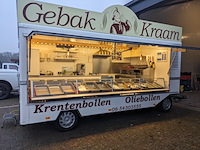 Instapklare verkoopwagen/oliebollenkraam, de vries, jv 250