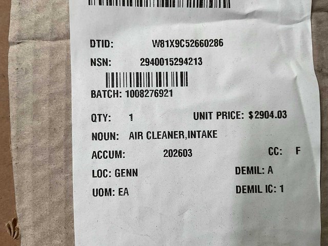 Intake air cleaner - afbeelding 4 van  4