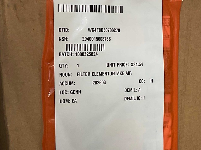 Intake filter element (4x) - afbeelding 2 van  2