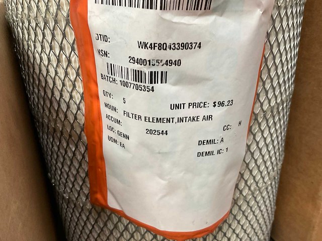 Intake filter element (5x) - afbeelding 3 van  3