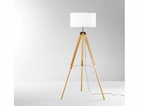 Intec studio design eiken houten vloerlamp