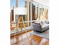 Intec studio design eiken houten vloerlamp - afbeelding 2 van  10