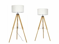Intec studio design eiken houten vloerlamp - afbeelding 5 van  10