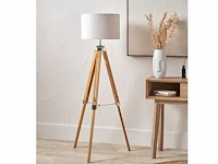 Intec studio design eiken houten vloerlamp - afbeelding 9 van  10