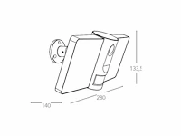 Intec visor security breedstraler met camera google & alexa wifi - afbeelding 7 van  11