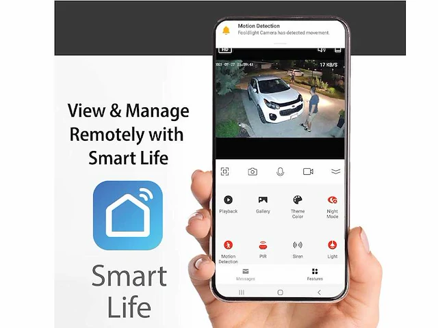 Intec visor security breedstraler met camera google & alexa wifi - afbeelding 12 van  12