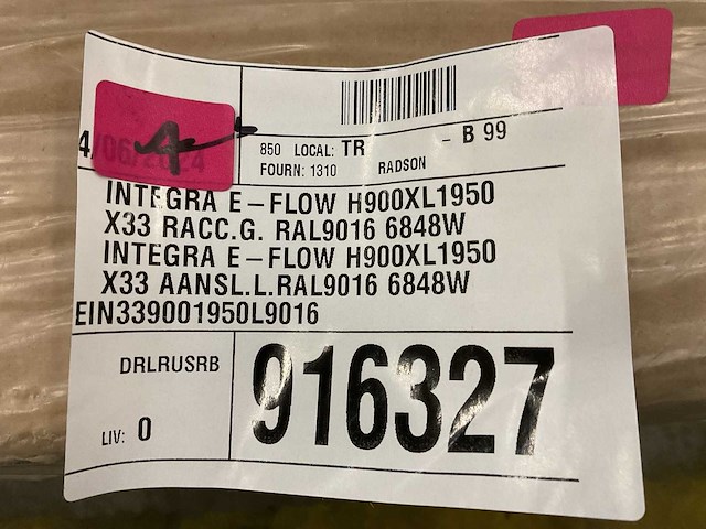 Integra 900x1950 e-flow x33 radiator - afbeelding 3 van  3