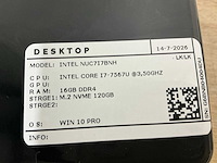 Intel - nuc7i7bnh(i7) - desktops (3x) - afbeelding 3 van  4
