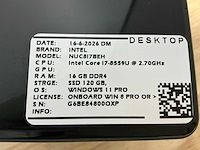 Intel - nuc8i7beh9(i7) - desktop (4x) - afbeelding 6 van  8