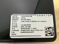 Intel - nuc8i7beh9(i7) - desktop (4x) - afbeelding 7 van  8